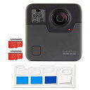 【中古】(非常に良い)GoPro Fusion 360° カメラ MicroSDカード x 2枚 フルセット + GoPro公式限定ステッカー CHDHZ-10...