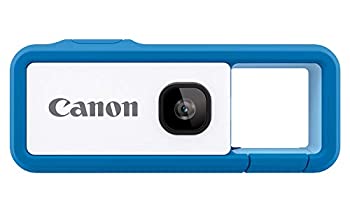 【中古】Canon キヤノン Camera iNSPiC REC BLUE ブルー 小型 防水 耐久 身につけるカメラ FV-100 Blue