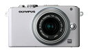 【中古】(非常に良い)OLYMPUS ミラーレス一眼 PEN Lite E-PL3 レンズキット ホワイト E-PL3 LKIT WHT(2)