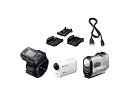 【中古】(非常に良い)SONY 4Kウェアラブルカメラ X1000VR アクションカム ライブビューリモコンキット FDR-X1000VR