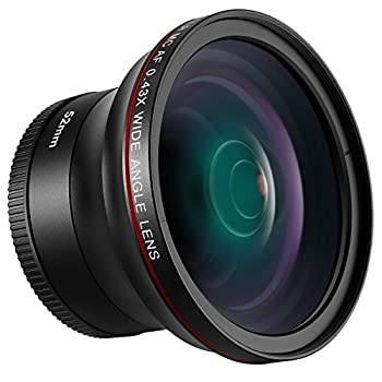 【中古】Neewer 52mm 0.43x HD 魚眼広角レンズ マクロクローズアップ部分付き