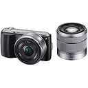 【中古】ソニー SONY ミラーレス一眼 α NEX-C3 ダブルレンズキット E 16mm F2.8 E 18-55mm F3.5-5.6 OSS付属 ブラック NEX-C3D/B