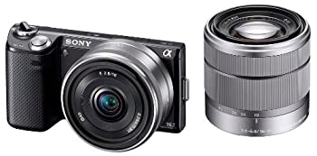 šۥˡ SONY ߥ顼쥹  NEX-5N ֥󥺥å E 16mm F2.8+E 18-55mm F3.5-5.6 OSS° ֥å NEX-5ND/B