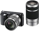 【中古】ソニー デジタル一眼カメラ「NEX-F3」ダブルレンズキット(ブラック)SONY NEX-F3 NEX-F3Y-B