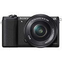 【中古】ソニー SONY ミラーレス一眼 α5100 パワーズームレンズキット E PZ 16-50mm F3.5-5.6 OSS付属 ブラック ILCE-51...