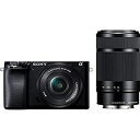 【中古】ソニー SONY ミラーレス一眼 α6100 ダブルズームレンズキット SELP1650 F3.5-5.6+SEL55210 F4.5-6.3 SEL5...