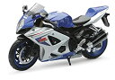 yÁzNewRay 1/12 Die-Cast Motorcycle: Suzuki 2008 GSX-R1000 (Blue) by New Ray Toys