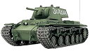 【中古】タミヤ 1/16 ラジオコントロールタンクシリーズ No.27 ソビエト KV-1重戦車 フルオペレーションセット (4チャンネルプロポ バッテリー 充電器