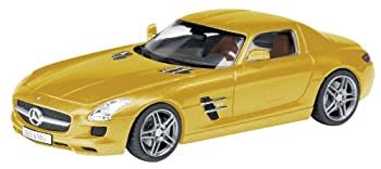 【中古】(未使用品)シュコー 1/43 メルセデス ベンツ SLS AMG クーペ ゴールド 完成品