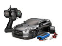 【中古】(非常に良い)タミヤ 1/10 XBシリーズ No.79 XB NISSAN GT-R (TT-01 TYPE-E) 2.4GHz プロポ付き塗装済み完...