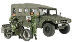 【中古】タミヤ 1/35 スケール限定シリーズ 陸上自衛隊 偵察用オートバイ&高機動車セット プラモデル 25188