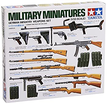 【中古】タミヤ 1/35 ミリタリーミニチュアシリーズ No.108 ドイツ陸軍 小火器セット プラモデル 35111【メーカー名】タミヤ(TAMIYA)【メーカー型番】TM35111【ブランド名】タミヤ(TAMIYA)【商品説明】タミヤ 1/35 ミリタリーミニチュアシリーズ No.108 ドイツ陸軍 小火器セット プラモデル 35111組み立て、塗装が必要なプラモデル。別途、工具、塗料等が必要。中古品のため使用に伴うキズ等がございますが、問題なくご使用頂ける商品です。画像はイメージ写真ですので商品のコンディション、付属品の有無については入荷の度異なります。当店にて、動作確認・点検・アルコール等のクリーニングを施しております。中古品のため限定特典や補償等は、商品名、説明に記載があっても付属しておりません予めご了承下さい。当店では初期不良に限り、商品到着から7日間は返品を 受付けております。他モールとの併売品の為、完売の際はご連絡致しますのでご了承ください。ご注文からお届けまで1、ご注文⇒ご注文は24時間受け付けております。2、注文確認⇒ご注文後、当店から注文確認メールを送信します。3、お届けまで3〜10営業日程度とお考え下さい。4、入金確認⇒前払い決済をご選択の場合、ご入金確認後、配送手配を致します。5、出荷⇒配送準備が整い次第、出荷致します。配送業者、追跡番号等の詳細をメール送信致します。6、到着⇒出荷後、1〜3日後に商品が到着します。　※離島、北海道、九州、沖縄は遅れる場合がございます。予めご了承下さい。お電話でのお問合せは少人数で運営の為受け付けておりませんので、メールにてお問合せお願い致します。営業時間　月〜金　10:00〜17:00お客様都合によるご注文後のキャンセル・返品はお受けしておりませんのでご了承下さい。