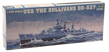 【中古】(未使用品)トランペッター 1/350 米海軍 フレッチャー級駆逐艦 ザ・サリバンズ プラモデル