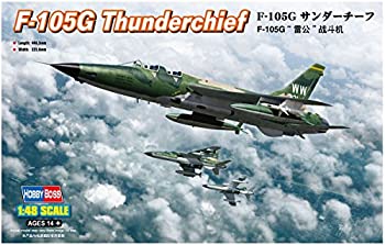 【中古】(未使用品)ホビーボス 1/48 エアクラフトシリーズ F-105G サンダーチーフ プラモデル 80333