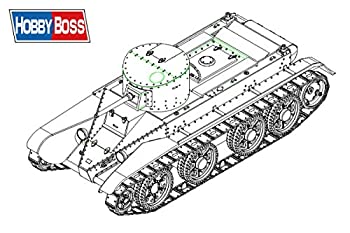 【中古】ホビーボス 1/35 ファイティングヴィークルシリーズ ソビエト軍 BT-2快速戦車 初期型 プラモデル 84514