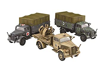 【中古】（非常に良い）フジミ模型 1/72 ミリタリーシリーズ No.21 ドイツ軍 3tトラック(迷彩塗装/救護車/対空機銃搭載) プラモデル ML21