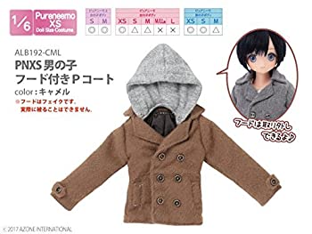 【中古】ピュアニーモ用 PNXS 男の子フード付きPコート キャメル (ドール用)