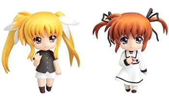 【中古】(未使用品)魔法少女リリカルなのは The MOVIE 1st ねんどろいどぷち なのは&フェイトセット ラストシーンVer.(ノンスケール ABS&PVC塗装済み可動フィギュア