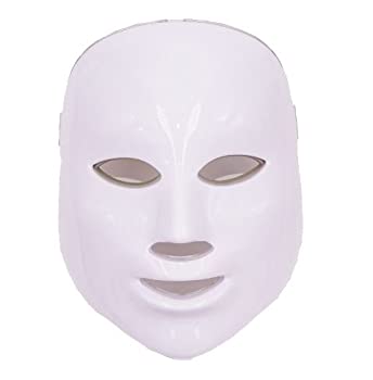 【中古】7色LED美容マスク LED光美容器 SKINCARE OPTIONS シミ くすみ ほうれい線 ニキビ対策に 日本語説明書付