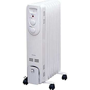 【中古】アイリスオーヤマ オイルヒーター ストレート メカ式 IOH-1208KS-W