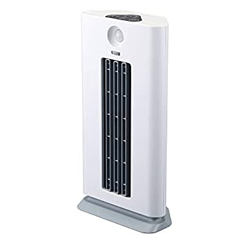 【中古】（非常に良い）ドウシシャ セラミックヒーター コーナー 人感センサー付き タイマー付き 転倒OFFスイッチ付 ホワイト ピエリア CHU-101J WH