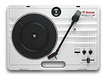 【中古】(未使用品)Vestax ポータブルターンテーブル handytrax USB WHITE ホワイト USB出力機能/スピーカー内蔵