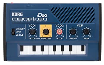 【中古】KORG 手のひらサイズ アナログ シンセサイザー monotron DUO モノトロン デュオ シンプルなレイアウトで入門用に最適 スピーカー内蔵 ヘッドフォ