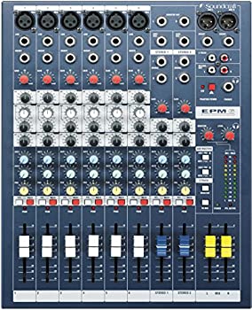 【中古】Soundcraft サウンドクラフト コンパクト・アナログミキサー EPM6【メーカー名】Soundcraft【メーカー型番】EPM6【ブランド名】Soundcraft【商品説明】Soundcraft サウンドクラフト コンパクト・アナログミキサー EPM6上位機種譲りの音響性能をコンパクトなボディに凝縮。手軽に使える高コストパフォーマンスモデル。マイク入力には、全チャンネル一括でON / OFF可能なファンタム電源を搭載。電源を本体に内蔵し、可搬性に優れた軽量・コンパクト設計を採用。入力 : モノラル 6系統(XLR/フォーン) / ステレオ 2系統(フォーン) / 2トラック 1系統(RCA)出力: MIX L/R 1系統(XLR) / AUX 2系統(フォーン) / レコードアウト 1系統(RCA) / モニターL/R 1系統(フォーン) / ヘッドホン 1系統(フォーン)中古品のため使用に伴うキズ等がございますが、問題なくご使用頂ける商品です。画像はイメージ写真ですので商品のコンディション、付属品の有無については入荷の度異なります。当店にて、動作確認・点検・アルコール等のクリーニングを施しております。中古品のため限定特典や補償等は、商品名、説明に記載があっても付属しておりません予めご了承下さい。当店では初期不良に限り、商品到着から7日間は返品を 受付けております。他モールとの併売品の為、完売の際はご連絡致しますのでご了承ください。ご注文からお届けまで1、ご注文⇒ご注文は24時間受け付けております。2、注文確認⇒ご注文後、当店から注文確認メールを送信します。3、お届けまで3〜10営業日程度とお考え下さい。4、入金確認⇒前払い決済をご選択の場合、ご入金確認後、配送手配を致します。5、出荷⇒配送準備が整い次第、出荷致します。配送業者、追跡番号等の詳細をメール送信致します。6、到着⇒出荷後、1〜3日後に商品が到着します。　※離島、北海道、九州、沖縄は遅れる場合がございます。予めご了承下さい。お電話でのお問合せは少人数で運営の為受け付けておりませんので、メールにてお問合せお願い致します。営業時間　月〜金　10:00〜17:00お客様都合によるご注文後のキャンセル・返品はお受けしておりませんのでご了承下さい。