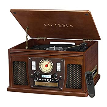 yÁzVictrola Navigator 8-in-1 Classic Bluetooth Record Player with USB Encoding and 3-speed Turntable 141msAn