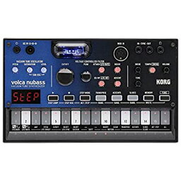 【中古】KORG シンセサイザー ベースマシン volca nubass 真空管回路 Nutube搭載 16ステップシーケンサー 電池駆動 スピーカー内蔵 ヘッドフォン使用可