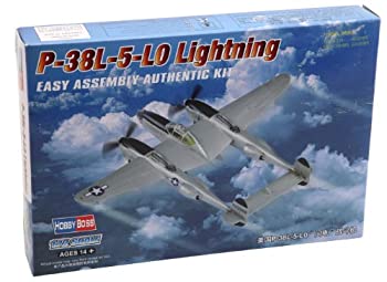 【中古】ホビーボス 1/72 エアクラフトシリーズ P-38L-5-LO ライトニング プラモデル