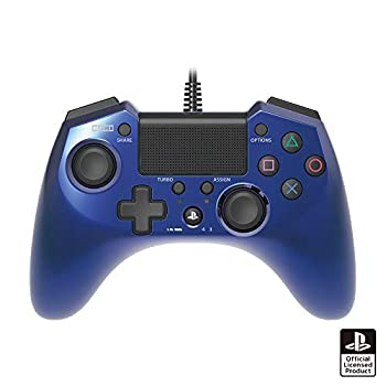 【中古】【連射機能搭載】ホリパッドFPSプラス for PS4 ブルー