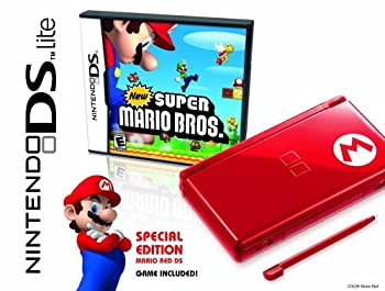 【中古】Nintendo DS Lite Limited Edition Red Mario with New Super Mario Bros. by Nintendo