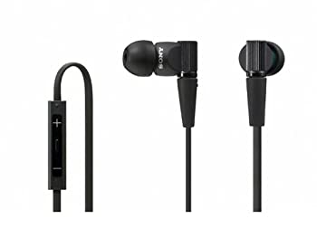 【中古】SONY カナル型イヤホン iPhone/iPod/iPad対応リモコン・マイク付 ブラック MDR-XB21IP/B