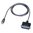 【中古】(未使用品)ELECOM USB to パラレルプリンタケーブル 1.8m グラファイトUC-PGT
