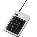 【中古】(非常に良い)【2009年モデル】ELECOM テンキーボード USB接続 コンパクト 2ポートUSB1.1ハブ付 シルバー TK-TCM004SV