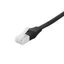【中古】(非常に良い)iBUFFALO ツメの折れないLANケーブル UTP Cat6a ストレート フラットタイプ 10m ブラック BSLS6AFU100B...
