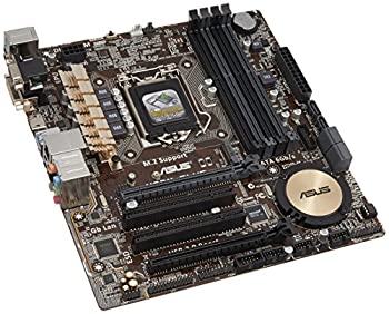 【中古】ASUSTeK Intel H97チップセット搭載マザーボード H97M-PLUS 【MATX】