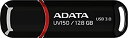 【中古】ADATA USBメモリ 128GB USB3.0 キャップ付 ブラック AUV150-128G-RBK