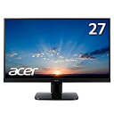 【中古】(非常に良い)Acer モニター ディスプレイ KA270HAbmidx 27インチ/フレームレス/VA/HDMI端子対応/スピーカー内蔵/ブルーライト軽減