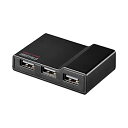 【中古】iBUFFALO PC/TV対応 4ポートセルフパワーハブ ブラック BSH4A11BK