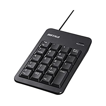 【中古】BUFFALO 有線テンキーボードTabキーUSBハブ付き ブラック BSTKH100BK【メーカー名】バッファロー【メーカー型番】BSTKH100BK【ブランド名】バッファロー【商品説明】BUFFALO 有線テンキーボードTabキーUSBハブ付き ブラック BSTKH100BK●USB2.0ハブ(2ポート)搭載のテンキーボード■対応機種:USBインターフェースを標準搭載したWindowsパソコン■対応OS:Windows 10(64/32)/8.1(64/32)/7(64/32)■インターフェース:USB■キー数:19キー■キーピッチ:19mm■キースイッチ:メンブレン■電源方式:バスパワー■電源供給方式:バスパワー(供給電力 2ポート合計 400mA以内)中古品のため使用に伴うキズ等がございますが、問題なくご使用頂ける商品です。画像はイメージ写真ですので商品のコンディション、付属品の有無については入荷の度異なります。当店にて、動作確認・点検・アルコール等のクリーニングを施しております。中古品のため限定特典や補償等は、商品名、説明に記載があっても付属しておりません予めご了承下さい。当店では初期不良に限り、商品到着から7日間は返品を 受付けております。他モールとの併売品の為、完売の際はご連絡致しますのでご了承ください。ご注文からお届けまで1、ご注文⇒ご注文は24時間受け付けております。2、注文確認⇒ご注文後、当店から注文確認メールを送信します。3、お届けまで3〜10営業日程度とお考え下さい。4、入金確認⇒前払い決済をご選択の場合、ご入金確認後、配送手配を致します。5、出荷⇒配送準備が整い次第、出荷致します。配送業者、追跡番号等の詳細をメール送信致します。6、到着⇒出荷後、1〜3日後に商品が到着します。　※離島、北海道、九州、沖縄は遅れる場合がございます。予めご了承下さい。お電話でのお問合せは少人数で運営の為受け付けておりませんので、メールにてお問合せお願い致します。営業時間　月〜金　10:00〜17:00お客様都合によるご注文後のキャンセル・返品はお受けしておりませんのでご了承下さい。