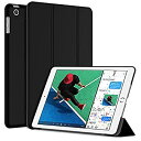 【中古】JEDirect iPad 9.7インチ (2018/2017,第6/5世代用) ケース PUレザー 三つ折スタンド オートスリープ機能 (ブラック)
