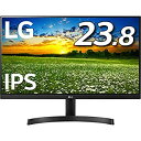 【中古】LG モニター ディスプレイ 24MK600M-B 23.8インチ/フルHD/IPS 非光沢/フレームレス/HDMI×2/ブルーライト低減機能/FreeSync・DASモード搭載