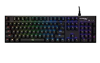 【中古】Final Fantasy XIV推奨ギア キングストン HyperX RGB ゲーミングキーボード Alloy FPS RGB HX-KB1SS2-US Kailh Silverゲーマー向け USB充電ポー