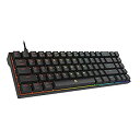 【中古】DREVO Calibur V2 ミニ RGB ゲーミングキーボード 青軸 US配列 71キー メカニカル式 コンパクト テンキーレス メカニカルキーボード USB有線接続