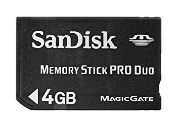 šSanDisk MemoryStick Pro Duo 4GB SDMSPD-4096-J95