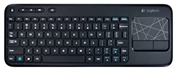 yÁzLogitech Wireless Touch Keyboard K400 with Built-In Multi-Touch Touchpad Black sA