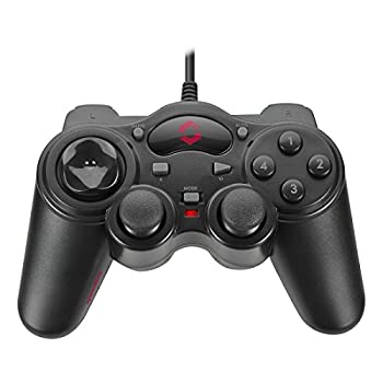 【中古】(非常に良い)SPEEDLINK Thunderstrike USB PC Gamepad Black (SL-6515-BK)