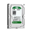 【中古】WD HDD 内蔵ハードディスク 3.5インチ 3TB Green WD30EZRX-1TBP / Intellipower / SATA 6Gb/s